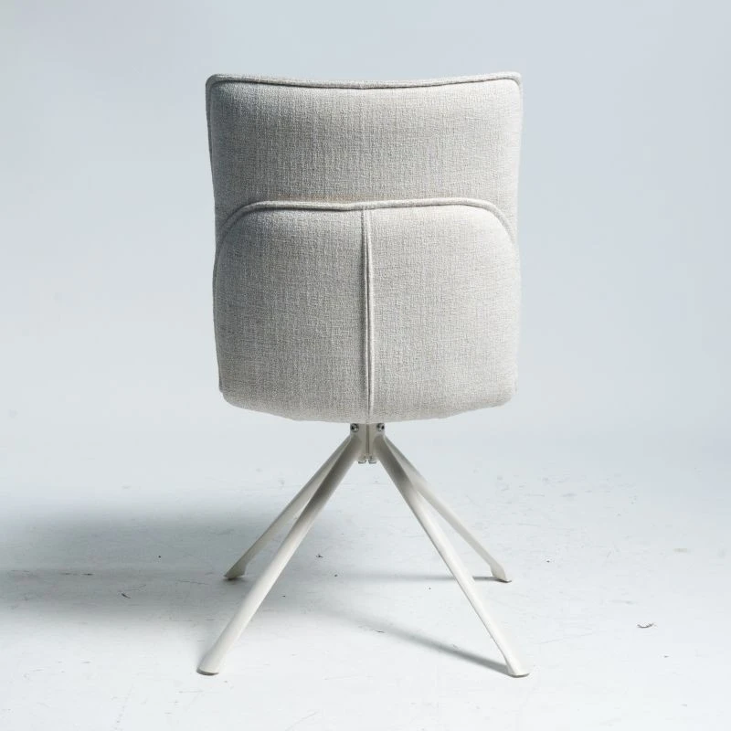 Beige Desk Chair Without Armrest Backrest With Stitching factory