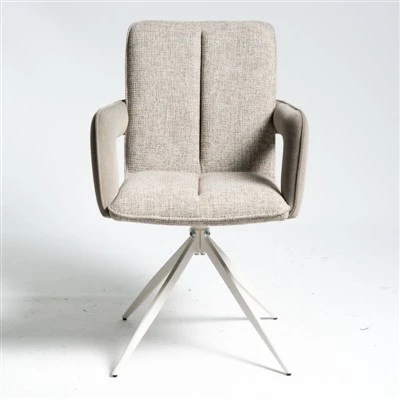 Setulo sa Desk sa Beige se nang le Armrest Backrest se nang le Stitching